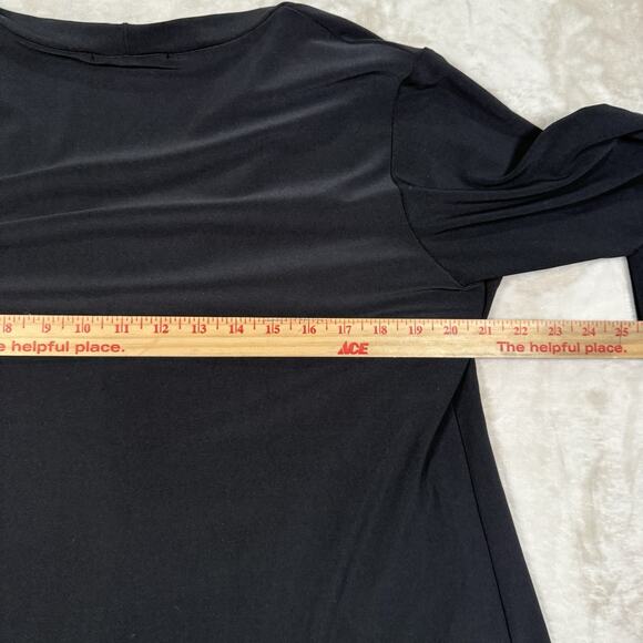 Sympli Black Icon Cardigan Button Front Size 12 Stretch Jersey Casual Lagenlook - Picture 6 of 8